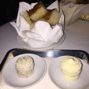 Gluten-free bread and butter from Del Posto